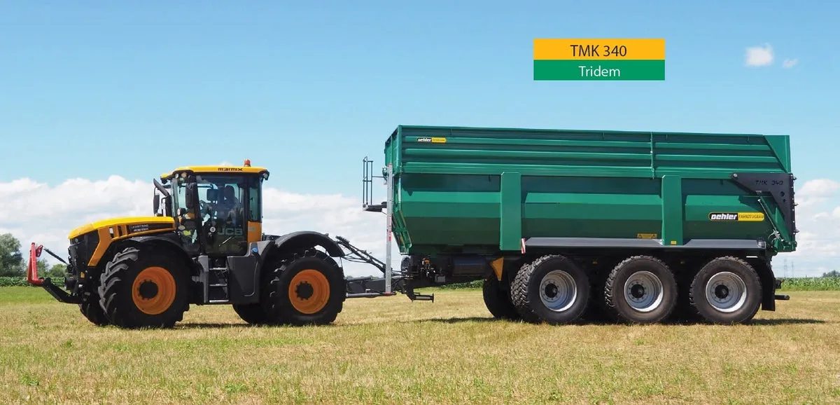 Oehler TMK 340 Tridem kieper, kiepwagen